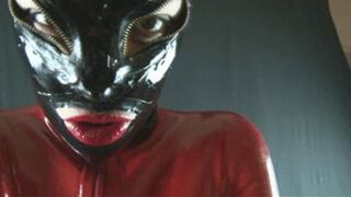 Red Rubber Dancing and Slutty Tease 480p mp4