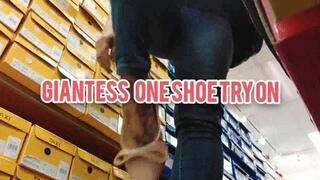 Giantess one shoe try on Ballet Flats, flip flops ,high heels Foot play shoeplay giantess avi
