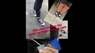Hard Finger Crush 2 - Vans Chucks Sneakers + Cig Crush