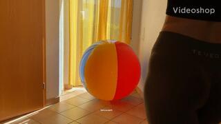 rainbow beachball bounce