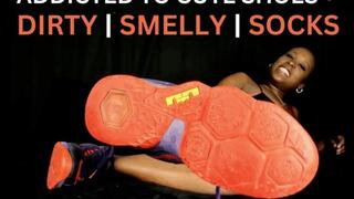 Dirty Smelly Socks JOI - A masturbation encouragement scene featuring: ebony female domination, humiliation, femdom POV, foot fetish, dirty socks, masturbation encouragement, Nike shoes - 1080 WMV