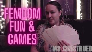Femdom Fun and Games by Ms Construed ~ Findom, Humiliation, JOI, Chastity Tasks for Submissive Beta Males ~ Enjoy an Entire Week of Tasks by Goddess Ms Construed! ~ 480p SD
