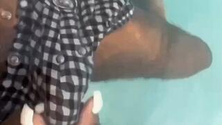 MIAMI ROOFTOP DOUBLE EBONY FOOTJOB BY GODDESSMONAY