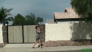 Neighborhood GILF Smokes, Masturbates And Fucks ( PART 1 )