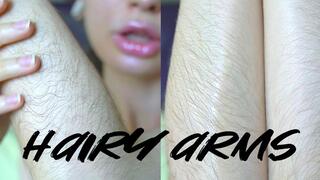 Lovely hairy arms tease