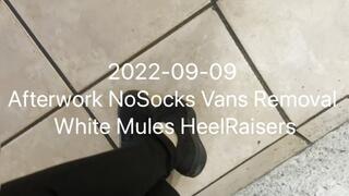 Afterwork VansRemoval - WhiteMules HeelRaisers