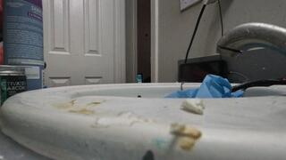 Tiny Human Watches Giantess in Sexy Red Top Clean POV Clean 1080