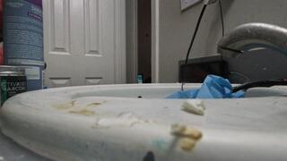 Tiny Human Watches Giantess in Sexy Red Top Clean POV Clean 4k