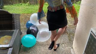 outdoors balloon popping
