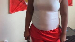 Ebony girl gets spanked for dress code part YY