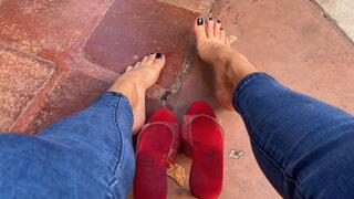 Katherine sexiest dangling and shoeplay ever