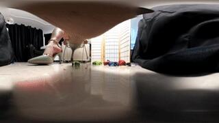 Boss Qi Qi Treads on Toy Car 360VR MP4