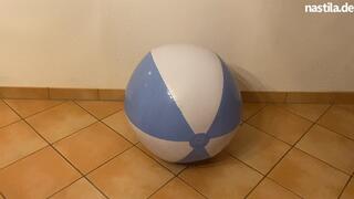 spitting on a beachball
