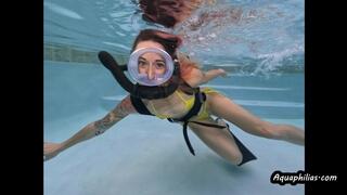 Aquaphilias- Mya- Double Hose SCUBA Orgasm