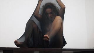 Wrapped in a giant pantyhose (FULL VIDEO)