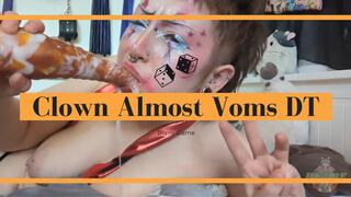 Clown Deepthroats Tentacle and Almost Voms