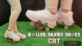Roller Skates Shoes Cock Crush, CBT and Ballbusting with TamyStarly - (Edited Version) Heeljob, Femdom, Shoejob, Ball Stomping, Foot Fetish Domination, Footjob, Cock Board, Crush, Trampling