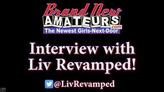 Liv Revamped Looks At Me With Her Cute Eyes While Sucking My Hard Dick!