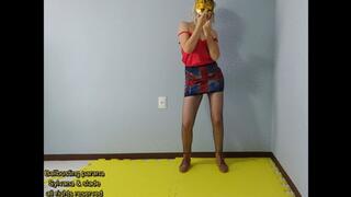 393 Ballbusting hard kicks using brown boots