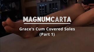 Grace's Cum Covered Soles Pt1