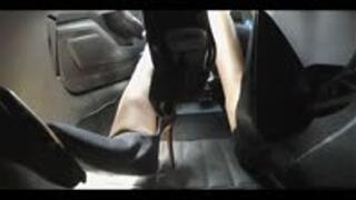 Sarah steals her boyfriends car! No license!!! - Pedal Cam