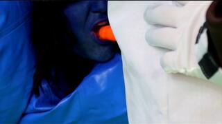 Wonkas Ommpa Loompa and Inflated Blueberry Girl Gang Bang