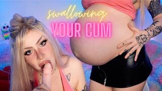 Swallowing your cum