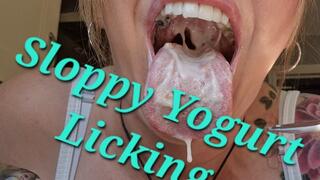 Sloppy Yogurt Licking