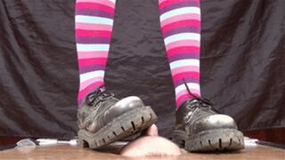 Cosplay girl tramples my face using dirty Doc Martens shoes (part 1 of 5), flo070x 1080p