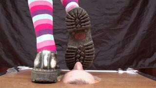 Cosplay girl tramples my floor-face using dirty Doc Martens shoes (part 3 of 5), flo072x 1080p