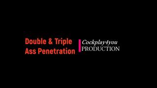 Double & triple ass penetration