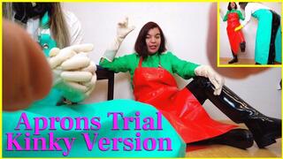 Aprons Try On :kinky version