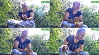 Fit Asian In the woods Smoking and Coughing volume 18 Non Nude ****mp4****