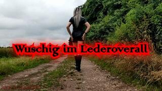 Fluffy in leather overall