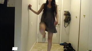 Kicking in White Converse