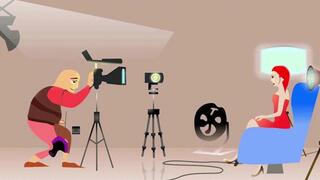 Evangeline resting in Black Pantyhose