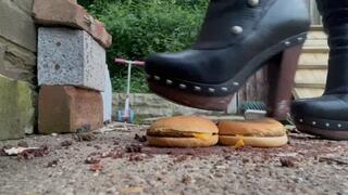 Ugg heel boots crush burgers