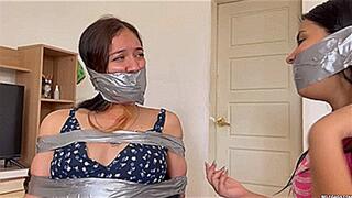 Sexy Shoplifter Tied Up By Undercover Police Woman And Her Gag Loving Girl (high res mp4)