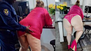 BBW - Lonely Woman called police to falsely report intruder in her home, and learned the consequences - kinky BBW SSBBW POV worship (big butt, big booty, big ass, huge ass, big tits, big boobs, massive ass)