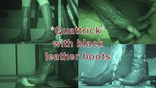 Quattrick with her black leather boots