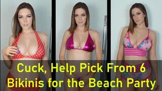 Cuck, Help Pick From 6 Bikinis for the Beach Party (4K)