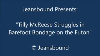 Tilly McReese Bound in Ripped Jeans on the Futon - SD