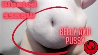 Bloated SSBBW Belly and Pussy - CurvyRedhead - AVI