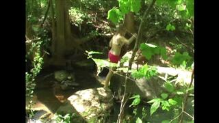 Hiker Fucks And Cums In Her Mouth While Carmen Sunbathing On The Creek! (1st half mp4)