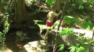 Hiker Fucks And Cums In Her Mouth While Carmen Sunbathing On The Creek! (1st half mp4 sd)