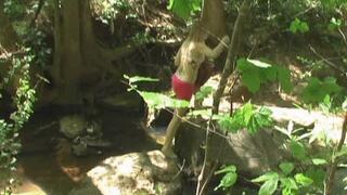 Hiker Fucks And Cums In Her Mouth While Carmen Sunbathing On The Creek! (1st half wmv)