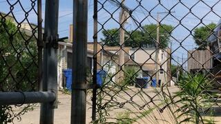 Miss Savannah standing outside in jean shorts with filthy feet and hairy legs