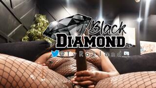 black man rides ebony Dom BBC strap until he cums