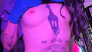 Gloved Home Nurse Collects Sample