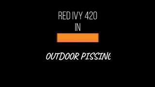 Pissing Outside with Kepi Carter